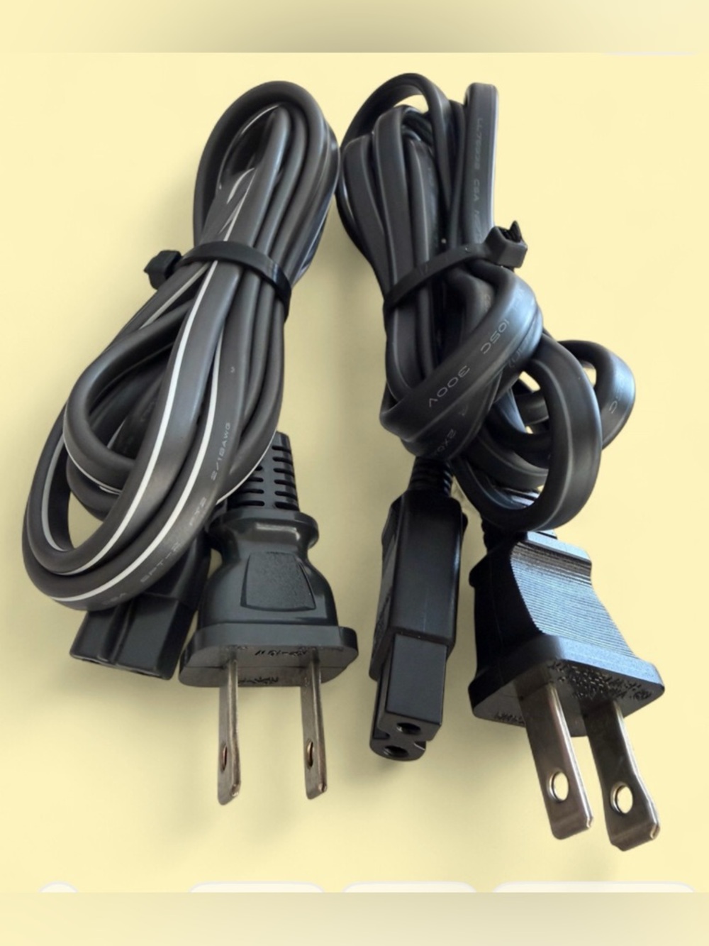 Hirakawa And Fujikura 6ft NISPT-2 Power Cords 7A 125 Volts .